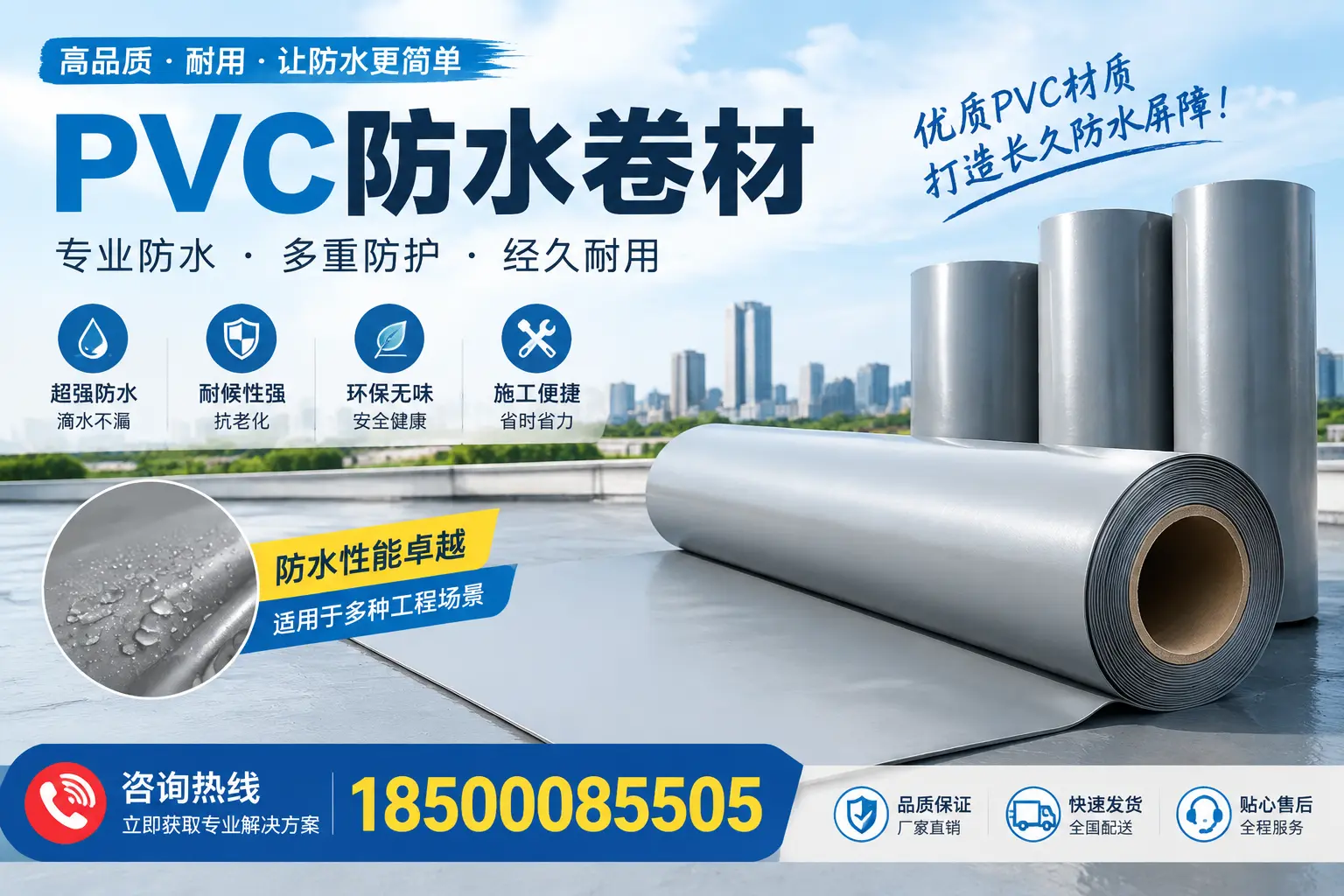 什么是pvc防水卷材?大连消费者需了解的基础知识